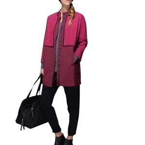 LULULEMON Cocoon Car Coat Women XS Bramble Rust Berry Comfort Sporty Lifestyle